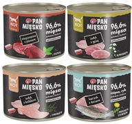 Pan Mięsko mokré krmivo pre mačky MIX príchutí 4x200g