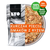 LYO Food mrazom sušené kura 5 príchutí s ryžou 82 g