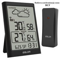 BALDR Bezdrôtové LCD HODINY METEOSTANICE DCF