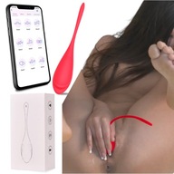 VIBRATOR NA VAJEC OVLÁDANÝ APLIKÁCIOU, APLIKÁCIA SEX VIBRATORA 9 REŽIMOV VIBRÁCIE