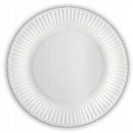 Jednorazový papierový tanier biely 32cm 100ks