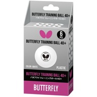 BUTTERFLY Tréningové loptičky na stolný tenis Ping Pong White 6 ks.