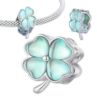 Prívesok CHARMS Green Clover pre šťastie, kvalitné s925 striebro