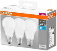 OSRAM LED žiarovka E27 10W = 75W 1055lm 4000K 3PAK