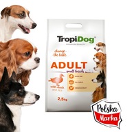 TROPIDOG Prémiová dospelá kačica malého psa 2,5 kg