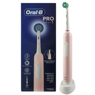 Rotačná elektrická zubná kefka Oral-B Pro 1 Pink Cross Action