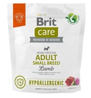 BRIT CARE DOG HYPOALERGÉNNY DOSPELÝ MALÝ PLEMENNÝ JAHŇAČEK 1 kg