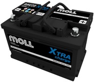 Batéria 70Ah, 700A P+ MOLL X-tra Charge 84070