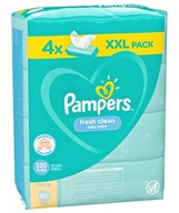 Pampers Fresh Clean vlhčené obrúsky 4x 80 ks