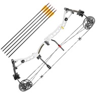 Ek Axis 2.0 Compound Bow White 30-70 Ibs ARROWS