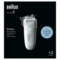 Braun Silk-épil 5 5-011 Epilátor na jednoduché odstraňovanie chĺpkov, biela/sivá