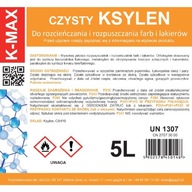 Xylénové organické rozpúšťadlo pre farby a laky K-MAX 5L