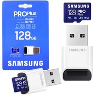 Samsung Pro PLUS 2023 microSDXC CARD 128GB UHS-I U3 + čítačka pamäťových kariet