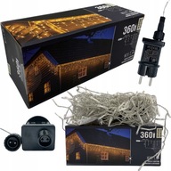 CHRISTMAS 360 LED 12M LED lampy na vianočný stromček, biele