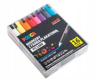 Popisovač POSCA PC-1MR s plagátovou farbou, 16-farebná sada