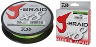 Daiwa J-Braid X8 0,18mm 150m zelený