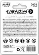 4x everActive R6/AA Ni-MH batérie 2000 mAh