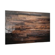 Magnetická sklenená tabuľa DARK WOOD 90x60cm