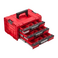 Prenosný vystužený organizér QBRICK DRAWER 3 RED