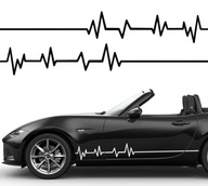 NÁLEPKY na auto PULSE MOTIVE Line of Life 16x300 x2