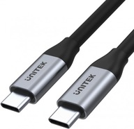 Kábel Unitek USB-C na USB-C kábel 10Gbps 4K 60Hz 20V/5A 100W