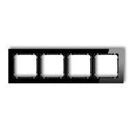 24H Štvoritý čierny rám s efektom skla DECO Karlik