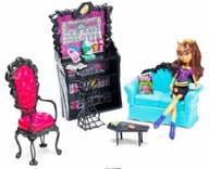 Bábika Monster High Clawdeen Wolf a nábytok do kaviarne