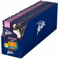 FELIX FANTASTIC JUNIOR Vrecúška na mokré krmivo pre mačky 26x85g