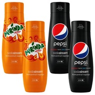 Sodastream Pepsi Max Mirinda karbonizačné sirupy x 4