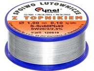 Spájkovací cín s tavidlom, 100g, FI 1,0mm