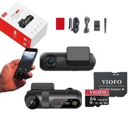 VIOFO T130 2CH-G GPS WIFI DVR - PREDNÉ / VNÚTORNÉ TAXI UBER + 64GB