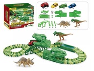 Závodná dráha raj park dinosaurov autodráhy 120 prvkov