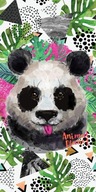 Plážová osuška 70x140 Animal Panda, farebná