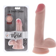 6' Realistické dildo so semenníkmi a prísavkou, Toy