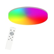 ZMH LED stropné svietidlo stmievateľné RGB stropné svietidlo 24W IP54 s diaľkovým ovládaním