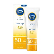 NIVEA SUN UV Face Anti-Age Q10 opaľovací krém na tvár SPF 50, 50 ml