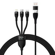 BASEUS KÁBEL LIGHTNING MICRO USB TYP-C 100W 1,2M