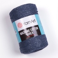 Macrame Lurex Yarn Art jeansová šnúrka so závitom 730