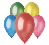 Metalizované balóny, mix farieb, 10 palcov, Gemar 100