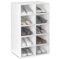 4CONVY 10x organizér box na 10 párov topánok o 30% väčší STRONG 22x32x14cm