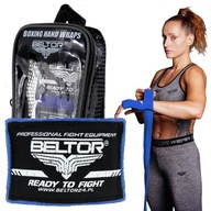 BELTOR BOTTON BOXING WRAS 3 M MODRÉ BANDÁŽE PÁSKY