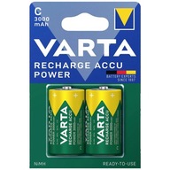 2x Ni-Mh batérie Varta R20 D 3000mAh