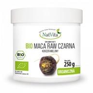 Maca BIO RAW Black Ground Organic Natural Libido 250g NatVita