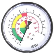 Manometer 80mm 0-12 bar 1/4'' na meranie tlaku