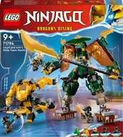 Ninjago Lloyd a Arinov ninja mech tím