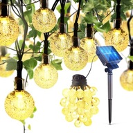 SOLAR GARLAND SOLÁRNE LAMPY GUĽOVÉ 40 LED