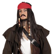 Pánska hnedá pirátska parochňa Jack Pirate