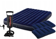 Nafukovací matrac pre 2 osoby, zamatová posteľ, pumpa
