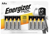 Alkalická batéria Energizer AA (R6) 8 ks.