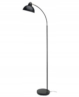 Stojacia lampa na čítanie, čierna, 154 cm